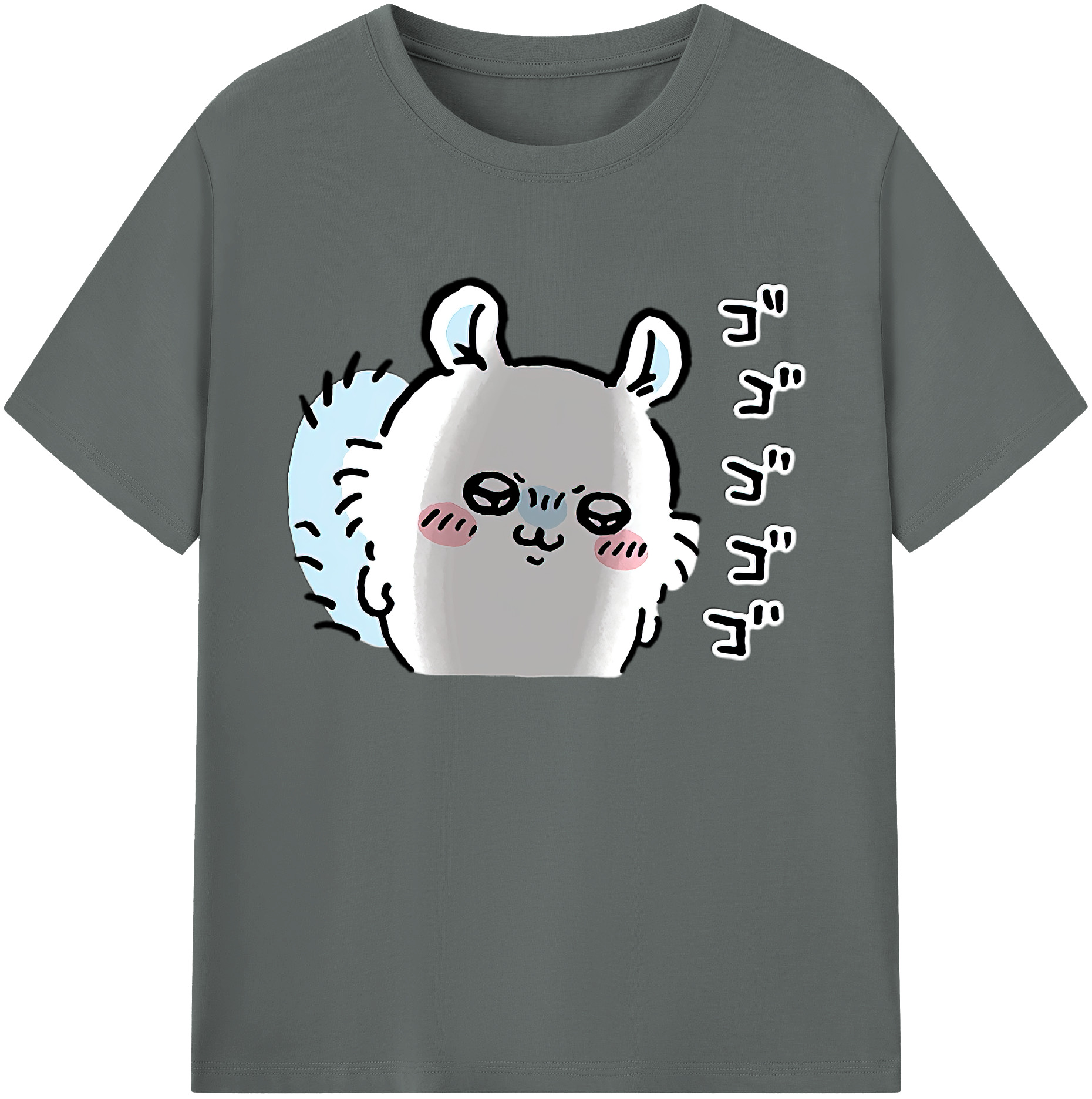 （画像用） ちいかわ モモンガ Chii-kawa Momonga 綿100％ メンズ半袖Tシャツ｜肌触りやわらか＆通気性